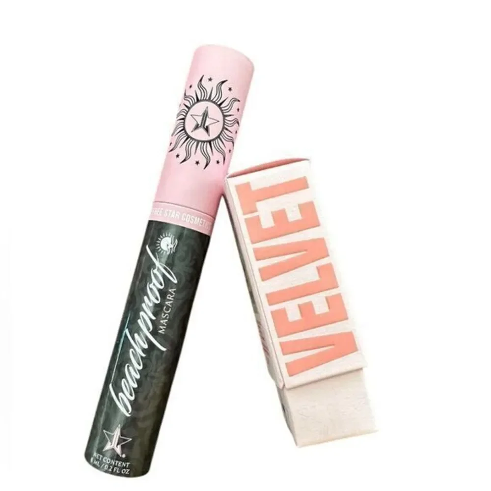 NIB Jeffree Star Beach Proof Black Mascara & Velvet Trap Lipstick- Grave Digger